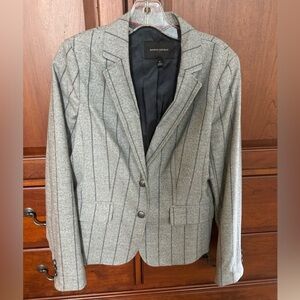 BR- Grey w/ Blue Stripe- Blazer- sz 6